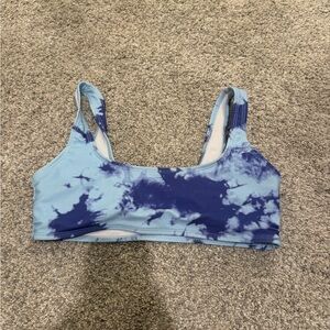 Blue Tie-Dye Bikini top
